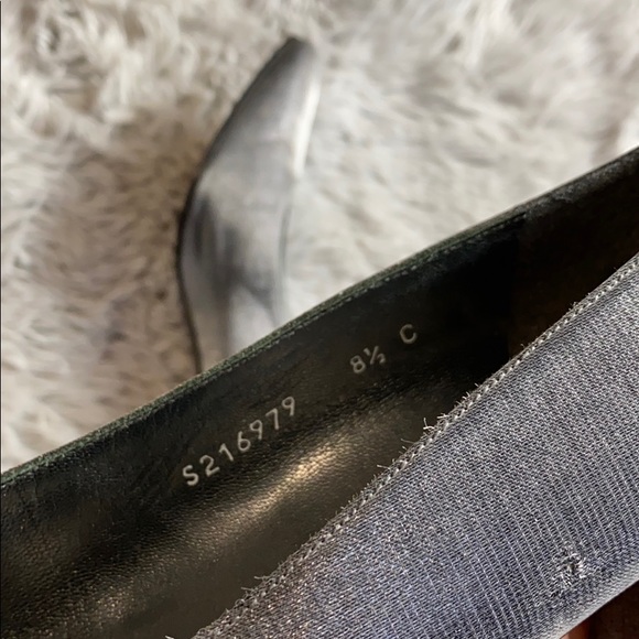 Stuart Weitzman vintage Leah pewter pump size 8.5 - Picture 7 of 8